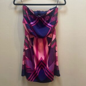 Express strapless midi dres